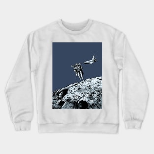 Spaceman by the moon Crewneck Sweatshirt